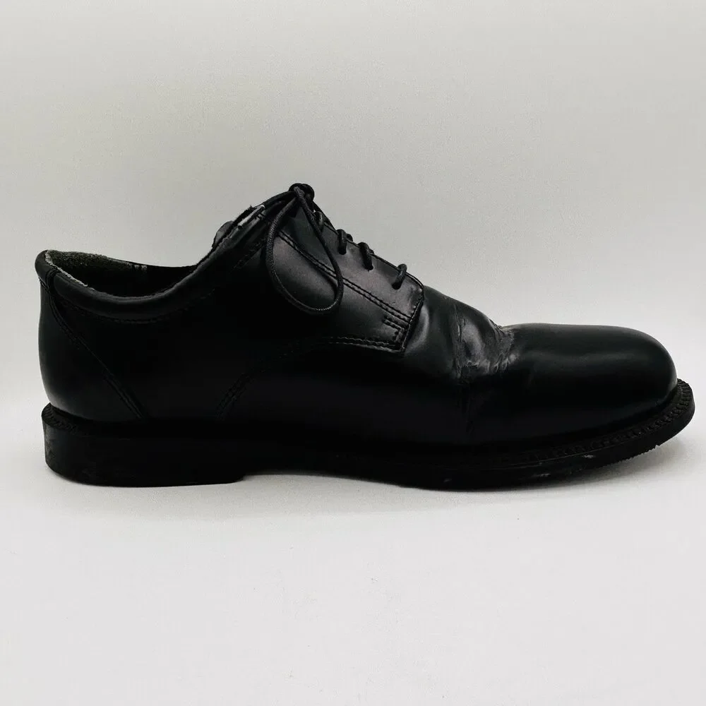 THOROGOOD 834-6041 Leather Oxford Shoe Black Mens 13W Womens 15W